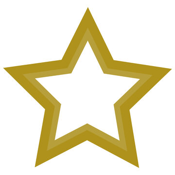 A five-pointed star frame with a transparent background. Illustration of a collection of vintage calligraphic frames.