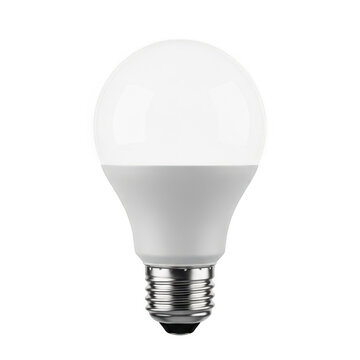 A modern light bulb with a sleek design and a white color temperature.