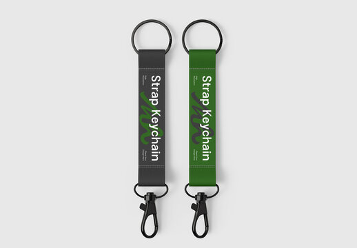 Strap Keychain Mockup Set