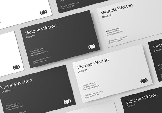 Business Card Presentation Mockup
