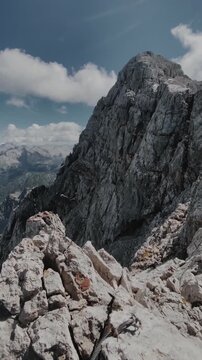 Stunning Watzmann mountain ridge panorama in the Berchtesgaden  Alps with K&ouml;nigssee lake below, Berchtesgadener Land, Bavaria, Germany