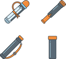 Flashlight Torch Portable Light Emergency Camping Handheld Equipment Battery Illumination © Graphic Designer 
