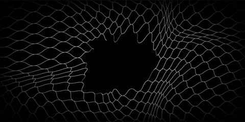 Net pattern. Vector silhouette of rope net. Soccer, volleyball, tennis, and tennis net pattern. © nuris