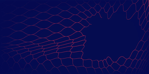 Abstract net background blue and gold for sports, Mesh texture for fishing nets. © nuris