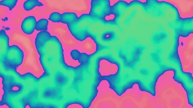 Vibrant abstract fluid liquid motion background featuring colorful neon pink and bright green glowing organic blob patterns for creative design