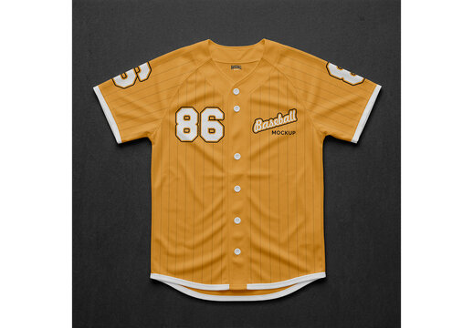 Baseball Jersey Mockup Template for Corporate Identity and Advertising