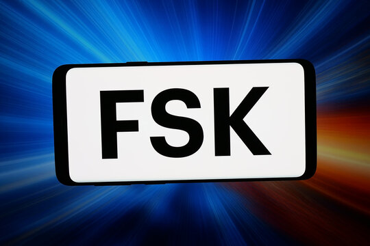 Stuttgart, Germany - 07-17-2026: In this photo illustration, the logo of US company FS KKR Capital Corp. (FSK) is displayed on a smartphone in front of abstract background on computer screen.