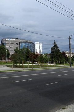 View to the Maximum and Atrium shopping malls.