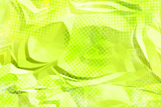 Green background with paper texture and halftone