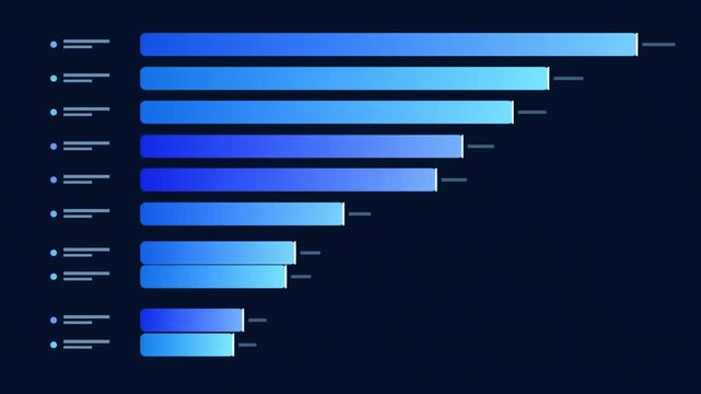 Horizontal bar graph displays ranked data. Values increase from bottom to top, using blue color gradient. Numbers indicate percentages.