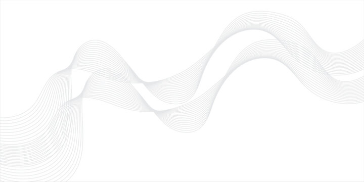 Abstract white background with flowing lines for futuristic concept. Dynamic waves. vector illustration