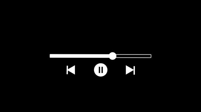 Futuristic Loading Progress Bar 2069 to 2070 Animation, Digital UI Interface, Sci-Fi Progress Indicator, 4K Motion Graphics