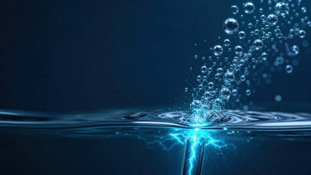 Underwater Bubbles and Electric Spark Concept of Hydrogen Electrolysis