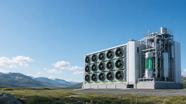 Direct Air Capture Facility with Fan Wall in Green Valley