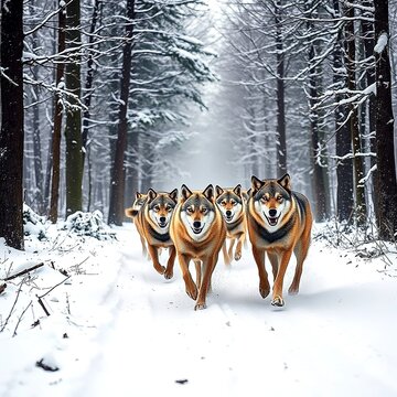 winter forest in the forest