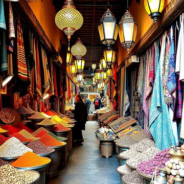 traditional turkish carpet shop