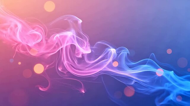 Colorful swirling smoke pattern