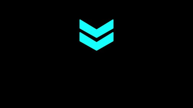 Right-directional arrow loop animation. Arrow moving right on black background. Animated arrows for the overlay video, 4k motion graphic animation.