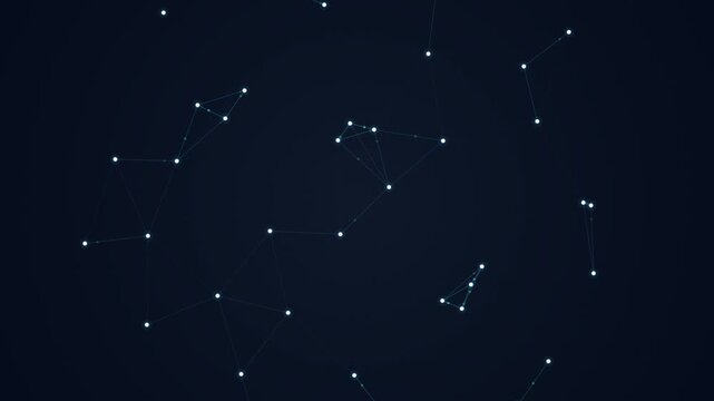 Golden Ratio Spiral Network Animation Loop