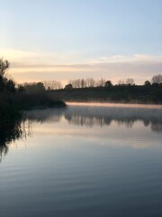 Obraz premium sunrise over the river