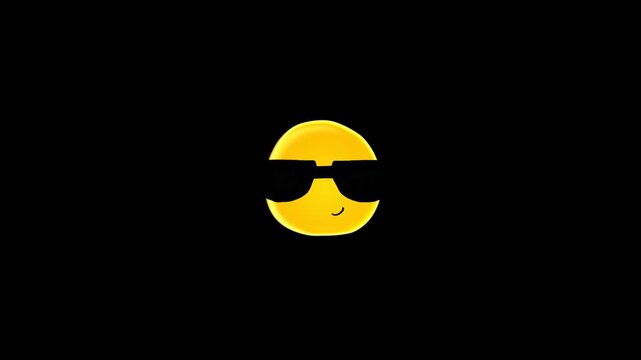 Cool animated emoji wirh alpha channel