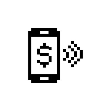 Mobile contactless payment money pixel