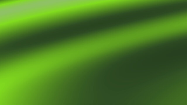 Abstract industrial green satin background with elegant diagonal lime ripples
