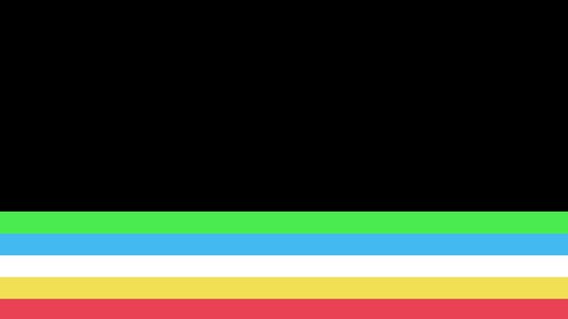 Disability Pride Month background. Motion graphics of 5 color line background