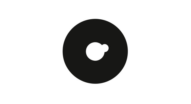 Black rubber O ring seal.