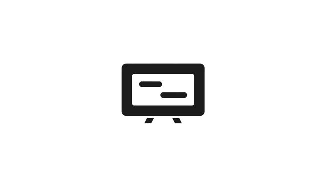 Television set with screen display.