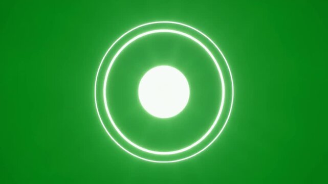 Gravitational Lens Pulse Green Screen Animation