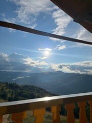 Fototapeta premium view from the top of the mountain