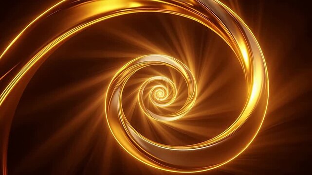 Golden spiral light effect
