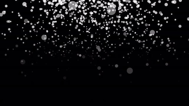 Falling white snow particles on a dark night sky digital abstract pattern suitable for winterthemed designs, holiday backgrounds, festive decoration.