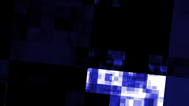 Futuristic HUD Blocks Interface Background