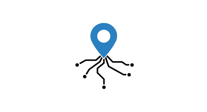 Navigation Location Map Pin Icon.