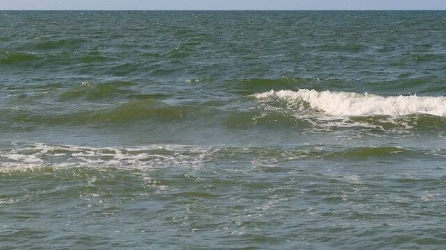 Relaxing beach ocean scene summer landscape