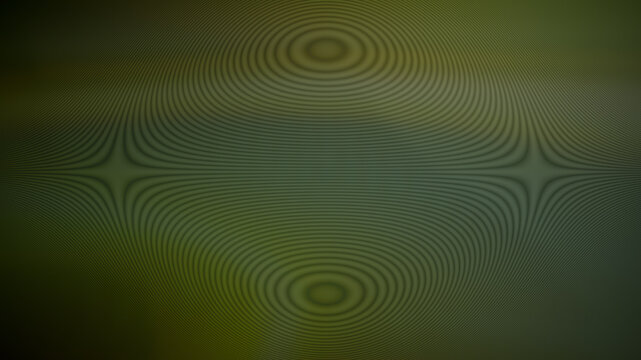 Abstract background, green wave pattern, texture, concentric optical line effect with dark mood lighting