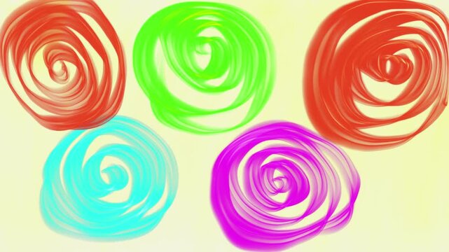 Bright moving background, beautiful animation for design