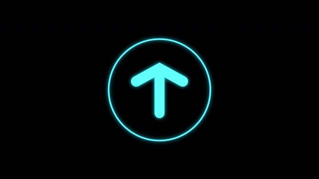 4k Swipe up animated button. Application and social network icons, swipe up for advertising. Social media scroll arrows. alpha channel.