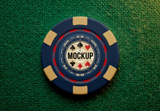 Casino Poker Chip Mockup