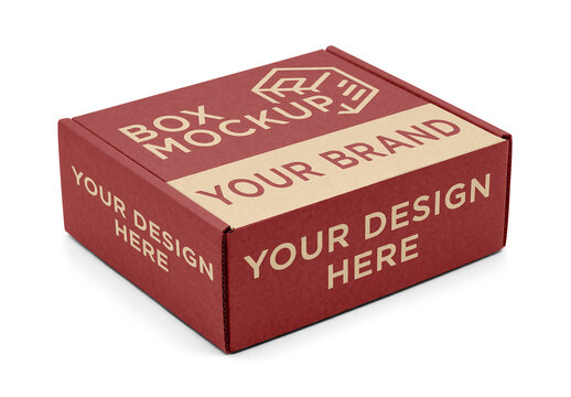 Kraft Mailer Box Mockup