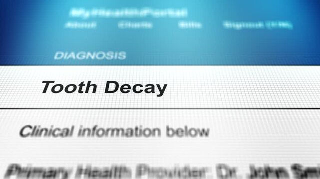  Generic Health Portal with Tooth or Oral Pain - Tooth Decay.