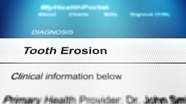  Generic Health Portal with Tooth or Oral Pain - Tooth Erosion