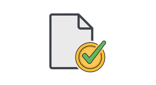 Document with green check mark.