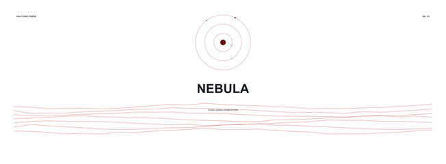 Minimalist Concept Art Featuring Abstract Circular Planetary Orbit Design and Harmonic Wave Patterns for Modern Graphic Projects © AbuBakkor