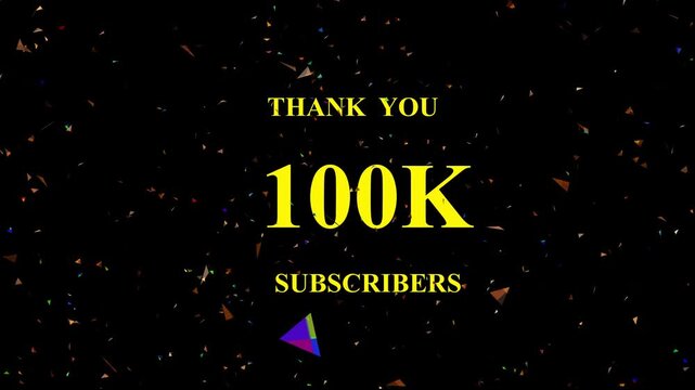 Celebratory confetti explosion background showcasing milestone achievement one hundred thousand
