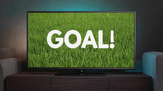 Goal message in a football match.