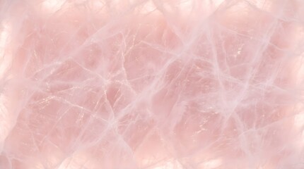 Fototapeta premium Close-up of luminous rose quartz texture with intricate natural veins, offering a soft, and organic background, for beauty and, wellness themes