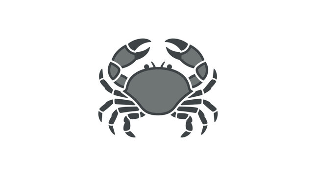 Gray Crab Sideways Facing Shell.